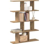 Étagère cube style élégant 12 compartiments Chêne Artisan Matériau dérivé du bois - Étagères murales CHY63439129