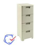 Étagère - Curver - Style - 4 tiroirs - Plastique - Élégance