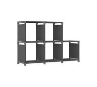 vidaXL Étagère d'affichage 5 cubes - Gris