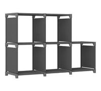 vidaXL Étagère d'affichage 5 cubes - Gris