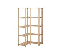 vidaXL Pin Etagère d'angle de Rangement 5 Niveaux Organisateur de Stockage Etagère d'Entrepôt Cuisine Salon sous-Sol Intérieur 82,5x82,5x170 cm