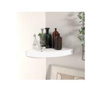 vidaXL Étagère d'angle flottante Blanc 25x25x3,8 cm MDF