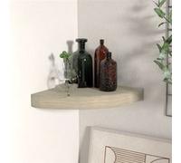 vidaXL Étagère d'angle flottante Chêne 25x25x3,8 cm MDF Multicolore