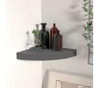 vidaXL Étagère d'angle - Gris brillant