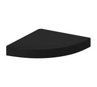 vidaXL Étagère d'angle flottante 25 x 25 x 3,8 cm MDF Noir