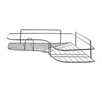 Étagère D’angle Murale sans Perçage en Aluminium Noir pour Salle de Bain | Support Suspendu Multifonction, Rangement Triangulaire Compact, Style Minimaliste Moderne, la Cuisine et Bain