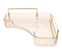 Étagère D’Angle pour Salle de Bain, Organisateur Maquillage, Plateau | Métal Pet, Tri Facile et Grosse Capacité, Chambre et Salle de Bain, Style Simple et Pratique