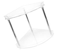 Étagère D’angle Triangulaire à Deux Niveaux en Acier Inoxydable | Salle de Bain, Comptoir Cuisine, Structure Simple, Forte Capacité