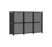 VIDAXL Étagère d'affichage cubes 6 + boîtes