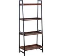 Etagère Dahn dans le style vintage avec Plateaux en bois et cadre en métal , Marron