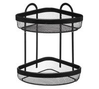 5five Mayaj étagère d'angle à 2 niveaux 33 cm noir
