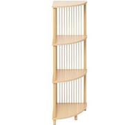 5FIVE Kord Étagère d'angle 4 niveaux effet bois clair