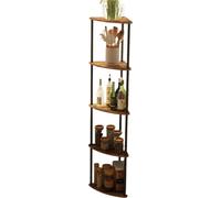 Étagère d'angle à 5 niveaux – Étagère d'appoint – 38,3 x 27 x 139 cm