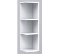 Étagère d'angle blanc brillant, 65 x 20 x 21 cm