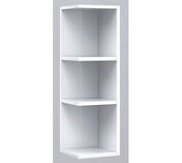 Etagère d'angle coloris blanc brillant, 65 x 20 x 21 cm --
