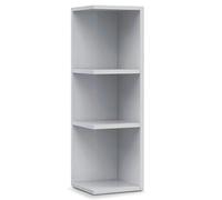 Etagère d'angle coloris blanc brillant, longueur 20 x Hauteur 65 x Profondeur 19,5 cm