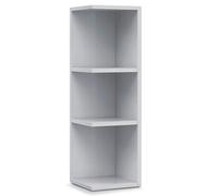 Etagère d'angle coloris blanc brillant, longueur 20 x Hauteur 65 x Profondeur 19,5 cm
