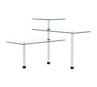 vidaXL Étagère d'angle Verre trempé