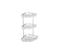 Etagère d'angle de douche 3 niveaux à fixer RILEY Chromé MSV