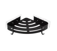 Étagère d'Angle de Douche Adhésif 29cm Noir