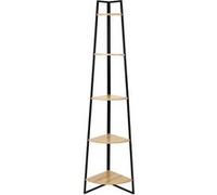 Home Deco Factory - Étagère d'angle HD5190 - 5 niveaux bois et métal