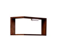 Étagère d'angle en forme de L avec lumières LED | Étagères flottantes avec lumières LED pour plantes, livres, salon, cheminée, maison, salle de bain