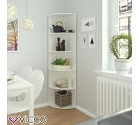 Étagère d'angle Ecki, 40x180cm, Blanc, Vicco 25377