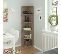 étagère d'angle Étagère salle de bain salon Ecki Chêne Sonoma Vicco