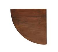 Étagère d'angle Étagères flottantes d'angle en Bois Massif de Couleur Noyer, étagère Murale en Forme d'éventail, Support de Rangement Triangulaire (Color : 1PCS, Size : 35x35x1.7cm)