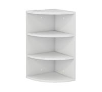 Étagère d'angle Fabienne, 30x60cm 3 compartiments, Blanc, Vicco 40285