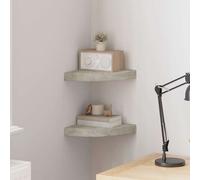 Etagère d'Angle Flottante Blanc MDF Murale Bibliothèque Chambre Salon vidaXL