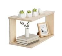 Étagère d'angle murale double couche, organisateur de pots de fleurs en bois double couche, étagère murale pour cadre photo | pour une utilisation dans le bureau à domicile salon chambre entrée garage