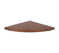 Étagère D'angle Murale en Bois Rustique Forme Éventail Flottante Murale | Support Triangulaire Cuisine et Entrée, Bords Arrondis Sécurisés, Style Ferme Élégant