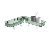 Étagère d'angle murale pour salle de bain, organiseur d'angle pour baignoire sans perçage, 33,5 x 11 x 4 cm, D