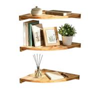 Étagère d'angle murale rustique pour et livres - Présentoir pour et livres - Pour chambre à coucher, cuisine, salon, , , livre, parfum, escalier, armoire