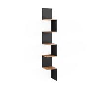 Vicco Étagère d'angle Paolo, Anthracite, 28x175.4cm
