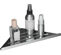 Étagère d'angle pour douche, 30 cm, chromée, en acier inoxydable SUS304, adhésive, sans perçage