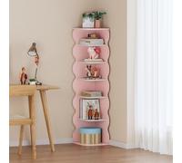 Étagère d'angle pour enfants 'Vestnes' MDF 108 x 27 x 27 cm Coton Candy / Blanc