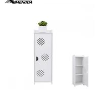 Etagère d'angle pour salle de bains-MENGDA-Support au sol-Imperméable à l'eau et à l'humidité-Facile à nettoyer-Blanc