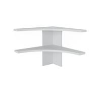 Vicco Étagère d'angle Roman, Blanc, 43.5x37cm