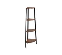 Etagère d'angle style industriel Bois foncé industriel, rustique
