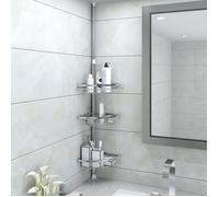 Étagère d'angle télescopique de douche 3 paniers - ROYALBELL - Blanc - 110-280cm - Salle de bain