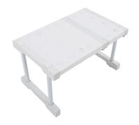 Étagère d'armoire extensible, étagère d'organisation d'armoire à forte charge de 20 kg, longueur réglable, installation sans perçage, rehausseur de rangement pour placard cuisine, (Longueur 27-38 cm