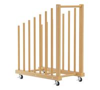 Étagère d'art - Bois de hêtre 58,9 x 71,4 cm 4000 g | Support d'affichage durable pour économiser de l'espace | Présentoir en toile pour studio de peinture, galerie de rangement mural