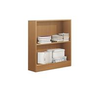 Etagere de 2 tablettes coloris merisier - longueur 82 x profondeur 33 x hauteur 90 cm --