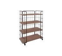 Etagère de 4 niveaux sur roulettes en Métal - 70 x 31 x 97,5 cm --