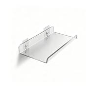 Étagère de Bain Murale, Rack Organisateur en Acrylique Transparent en U | Sans Perçage, Étagère Flottante Adhésive pour Coiffeuse, Cuisine, Chambre, 20-50cm(20x15cm/7.87x5.91")