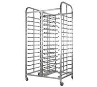 Étagère de boulangerie robuste en acier inoxydable, support de vitesse pour refroidir les plateaux alimentaires et la pâtisserie, chariot en métal pour pâte à pain et pizza