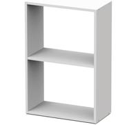 Etagère de bureau 2 niveaux coloris blanc - Hauteur 75 x Longueur 50 x Profondeur 24.5 cm
