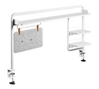 Étagère de bureau (à clipser) pour bureaux d'une largeur minimale de 140 cm avec tableau mémo magnétique